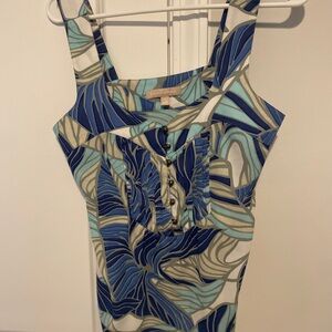 Banana Republic Multicolor Leaf Print Top